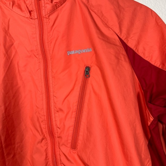 Patagonia Women's Vibrant Orange and Deep Red Windbreaker S - Picture 2 of 6